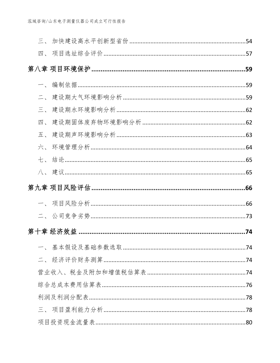 山東電子測量儀器公司成立可行性報告(范文)_第5頁