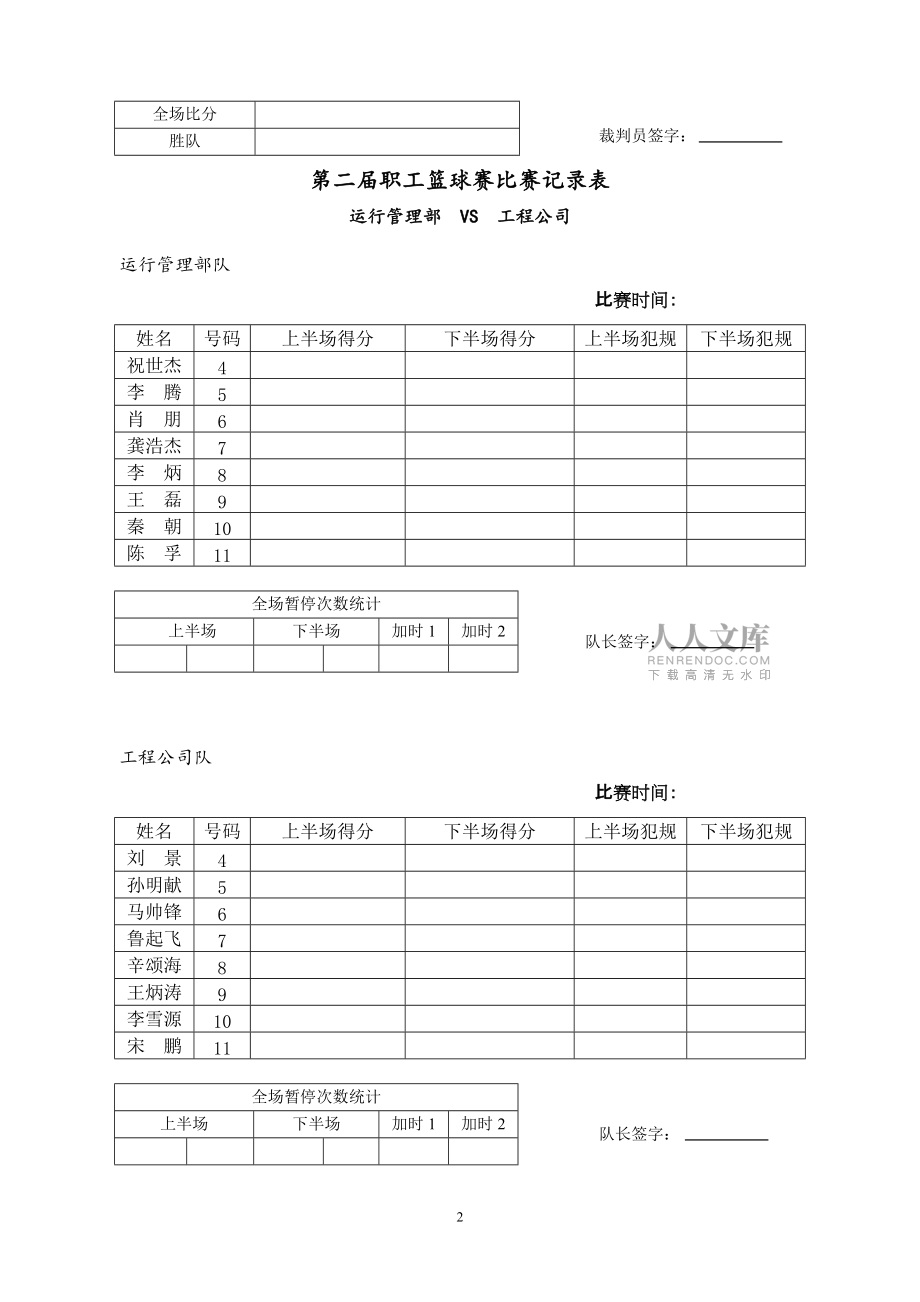 比赛情况统计表_第2页
