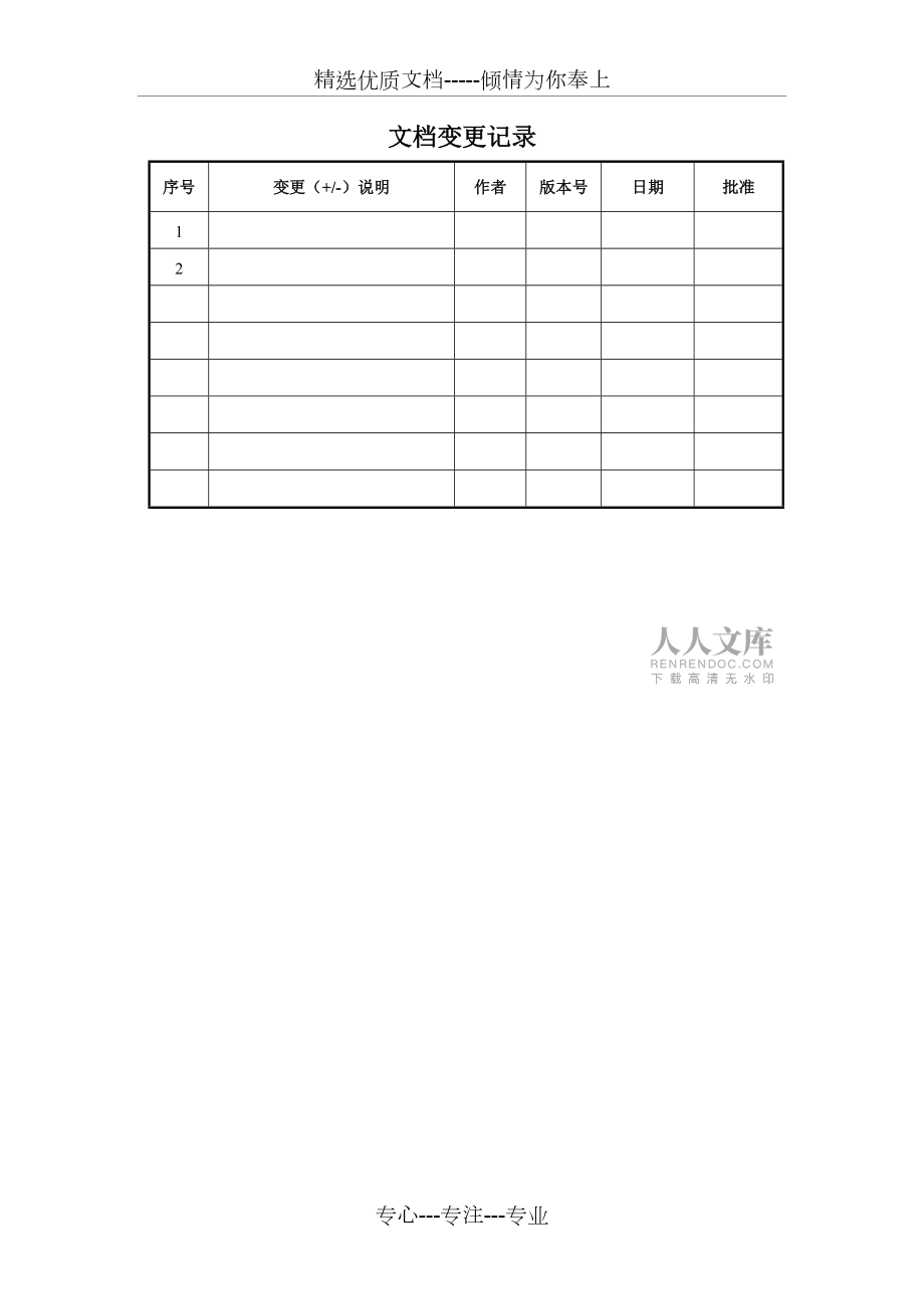 軟件詳細設計文檔模板_第2頁