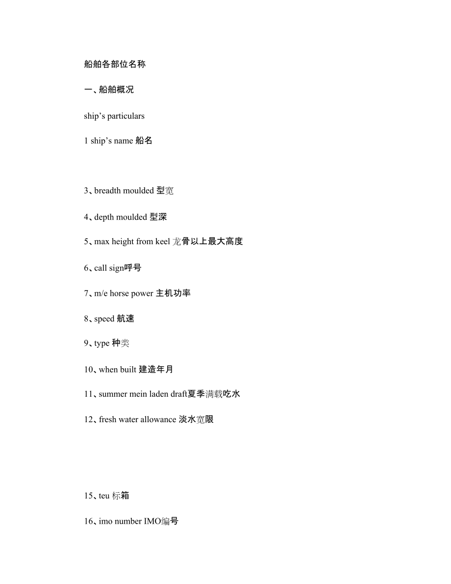 船舶各部名称_第1页