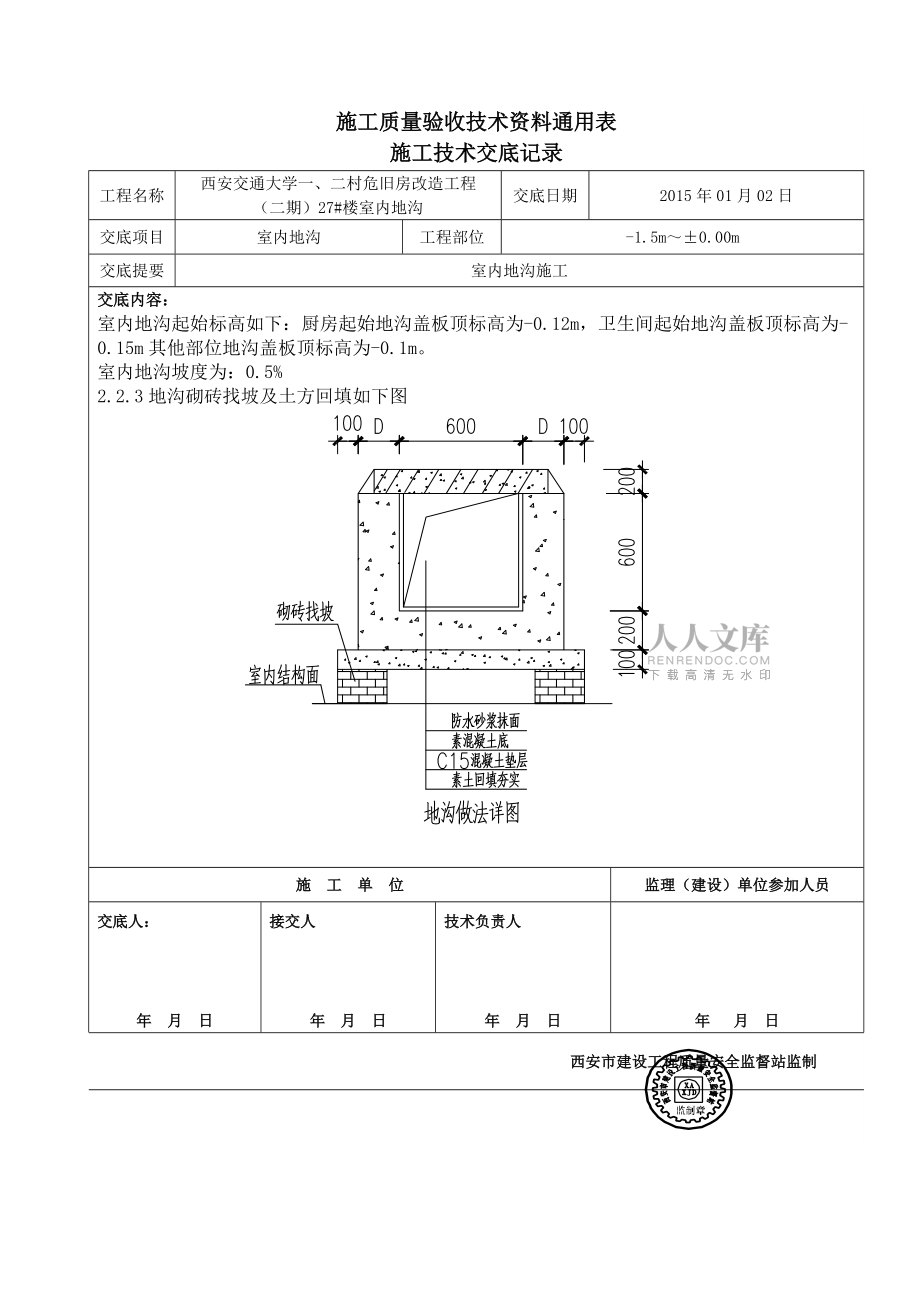 地溝施工技術(shù)交底_第2頁(yè)