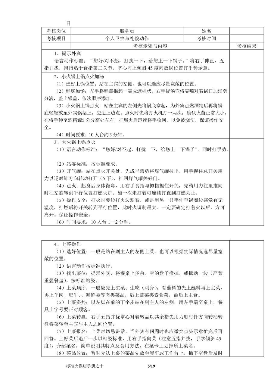 標準火鍋店常用表格01763_第5頁