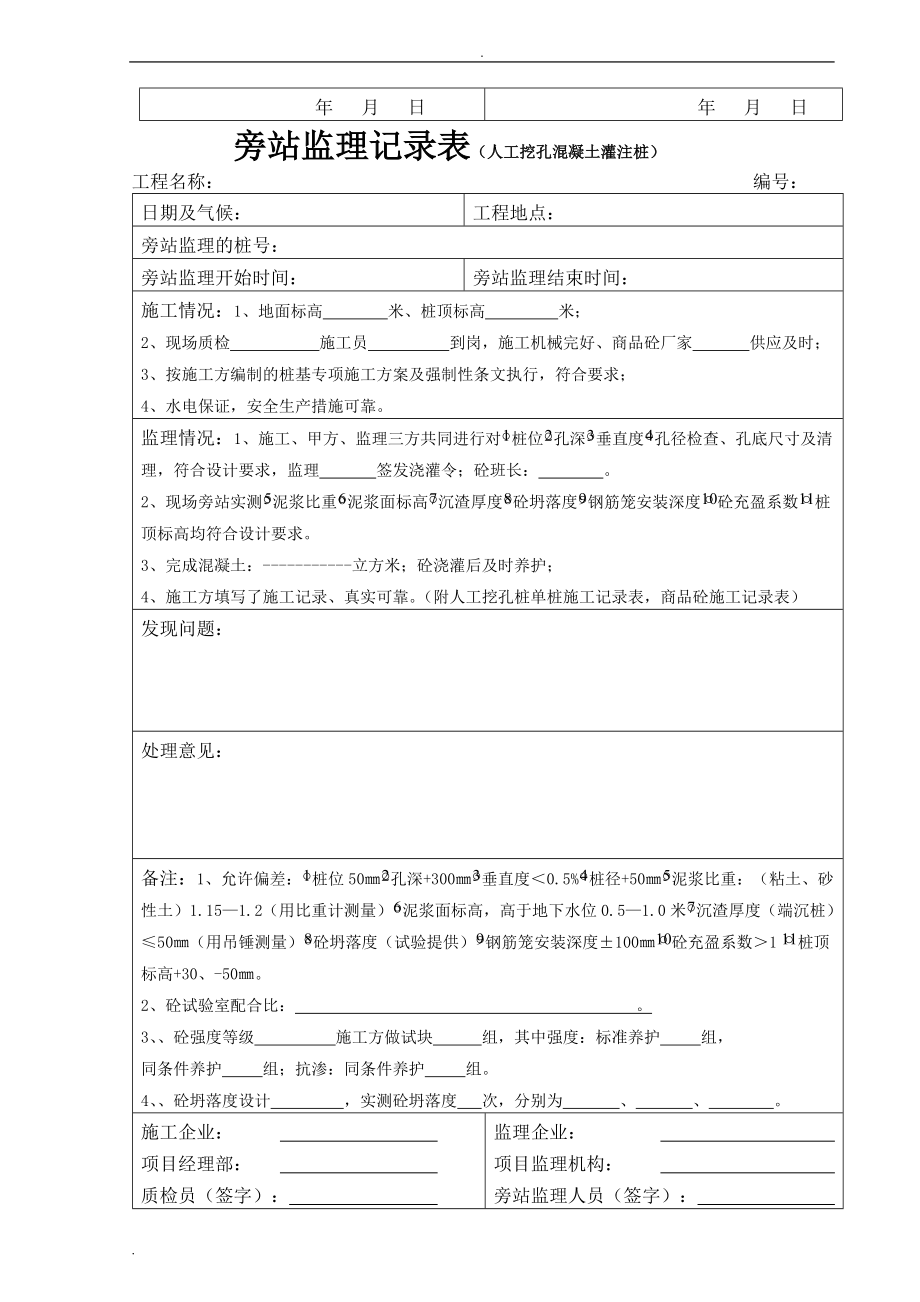 旁站監理記錄范本30111_第4頁