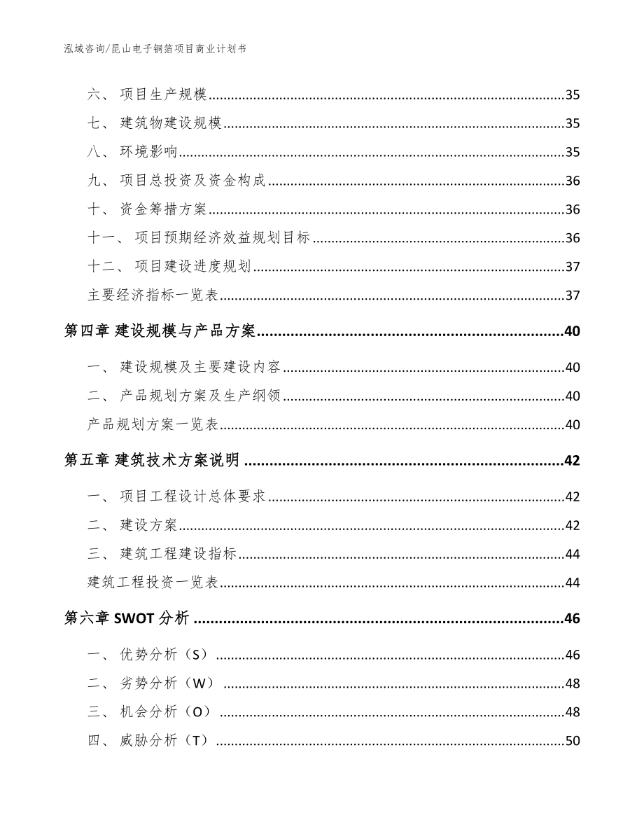 昆山电子铜箔项目商业计划书(范文参考)_第3页