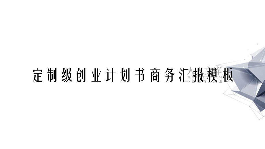 定制級創業計劃書商務匯報模板_第2頁