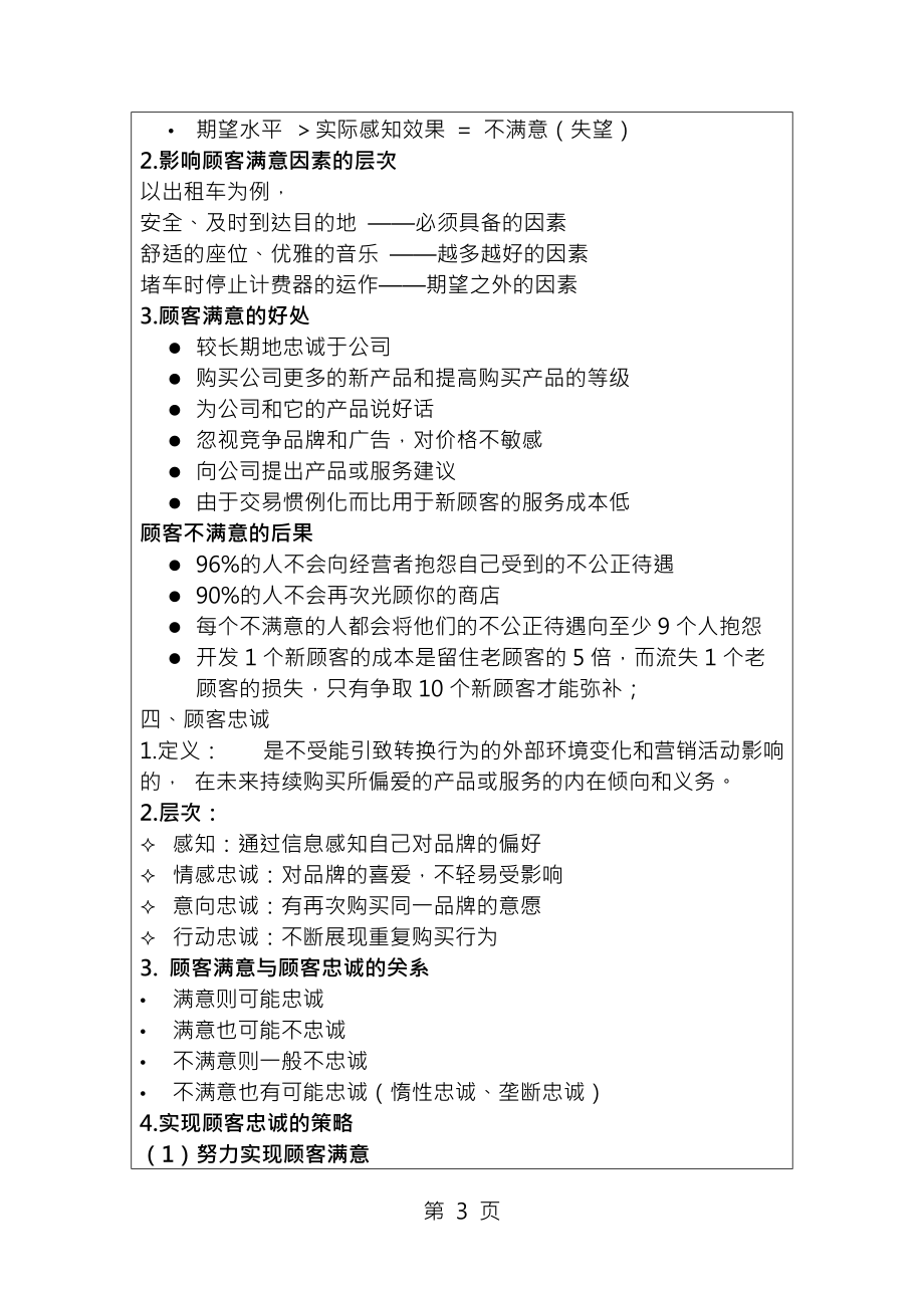 服务营销教案9顾客满意管理_第3页