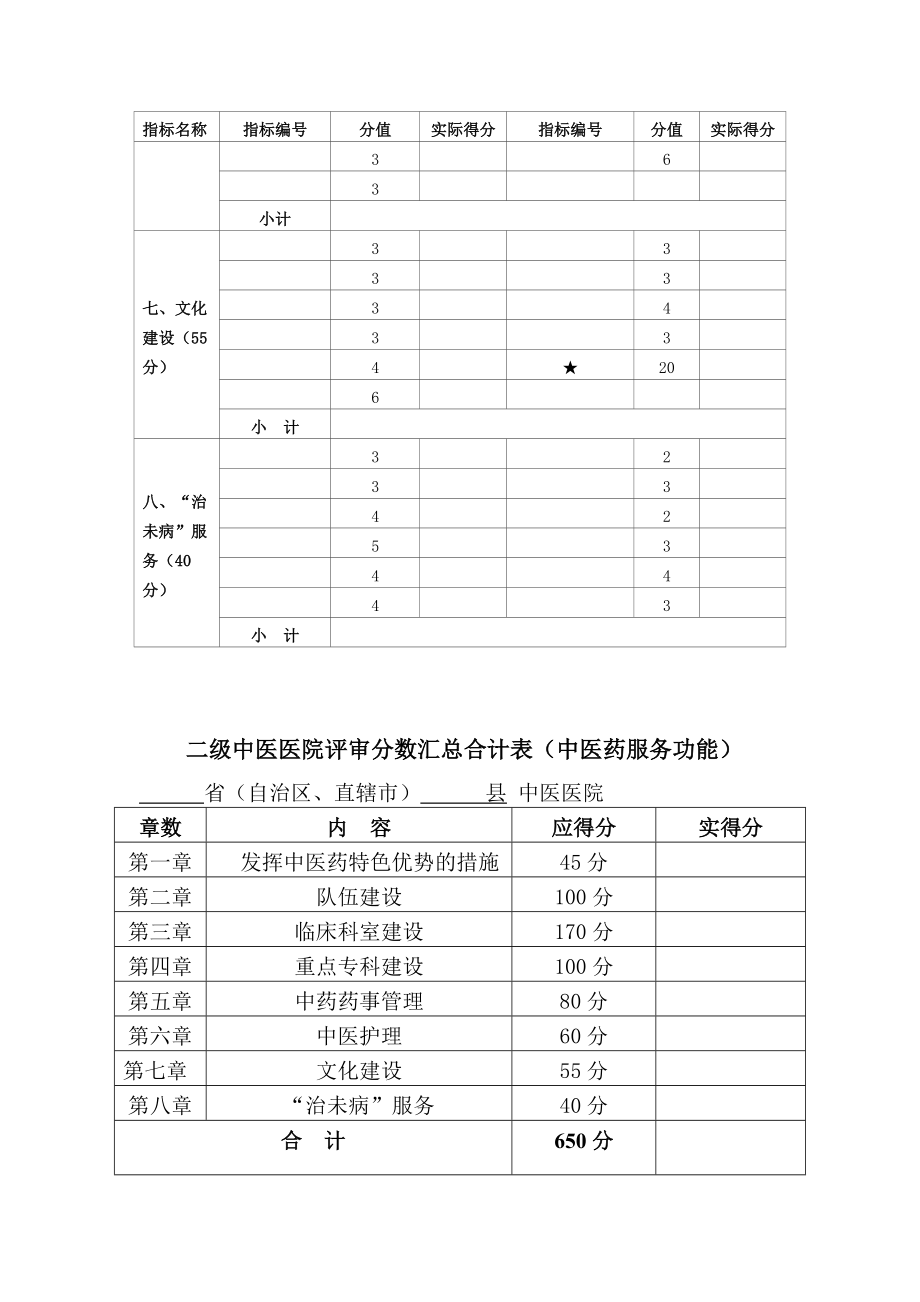 二级中医医院评审分数汇总表_第3页