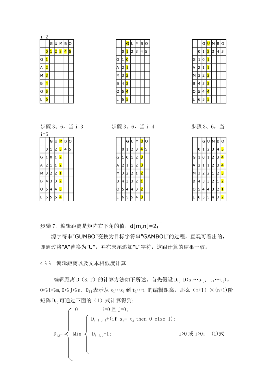 編輯距離算法的優(yōu)化與實現(xiàn)_第3頁