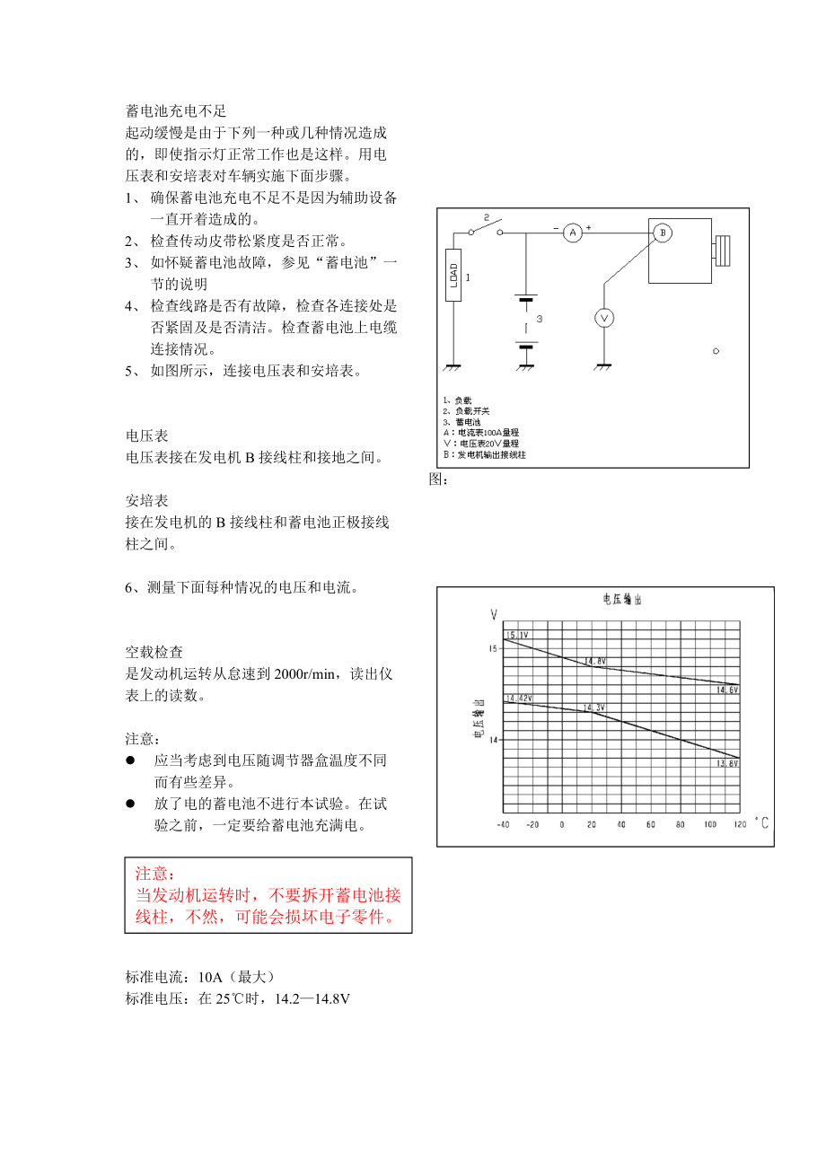 款重慶長安志翔充電系統(tǒng)發(fā)電機維修手冊_第4頁