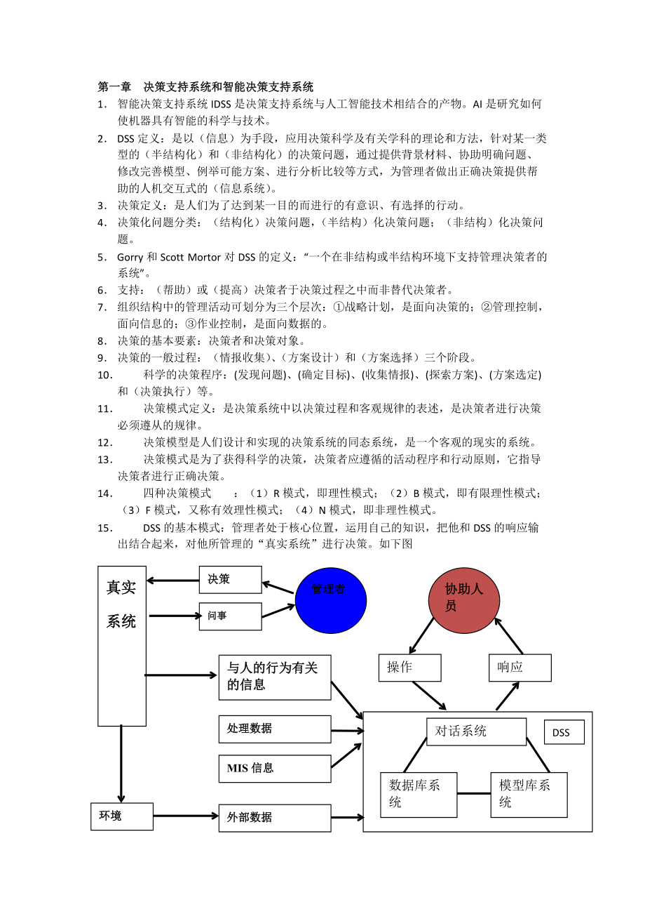 智能决策支持系统我的总结范文_第1页