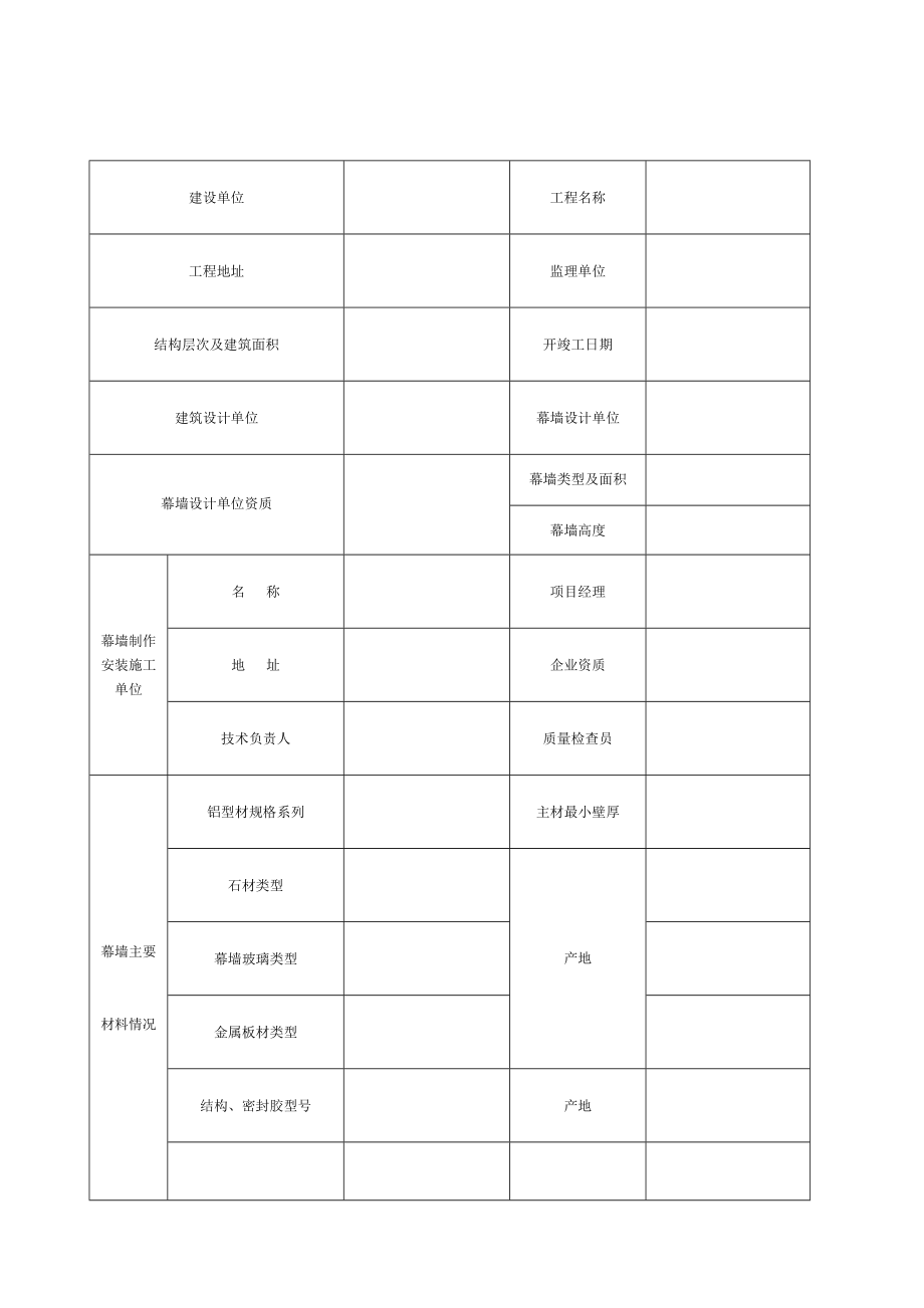 幕墙工程全套资料范本_第3页