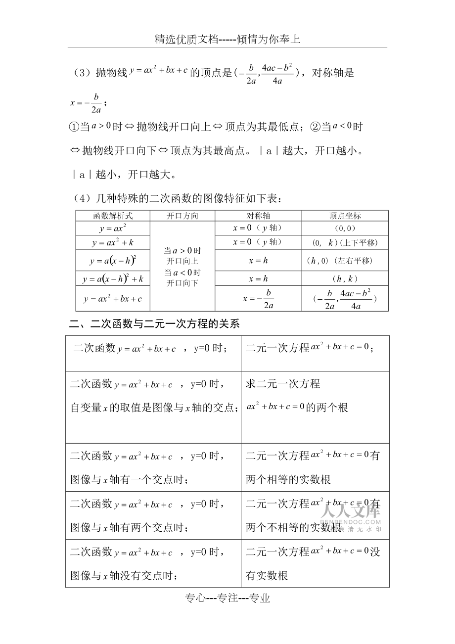 人教版九年级下册数学课本知识点归纳_第2页