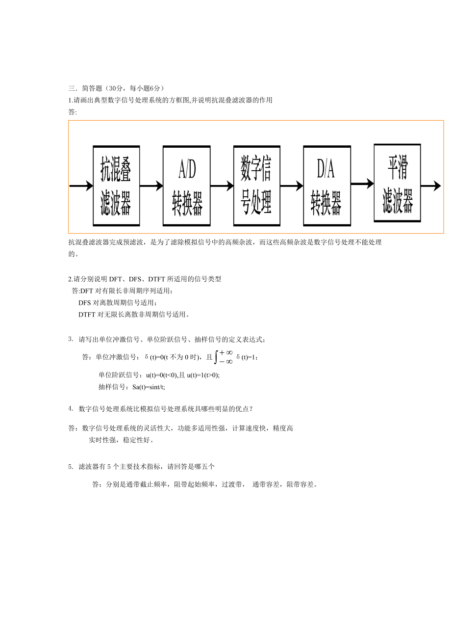 信号分析与处理_模拟试卷_第3页
