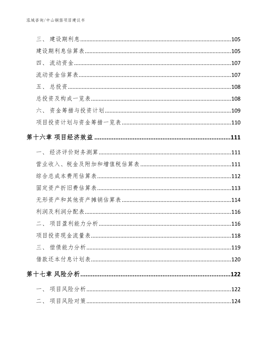 中山铜箔项目建议书(范文模板)_第5页