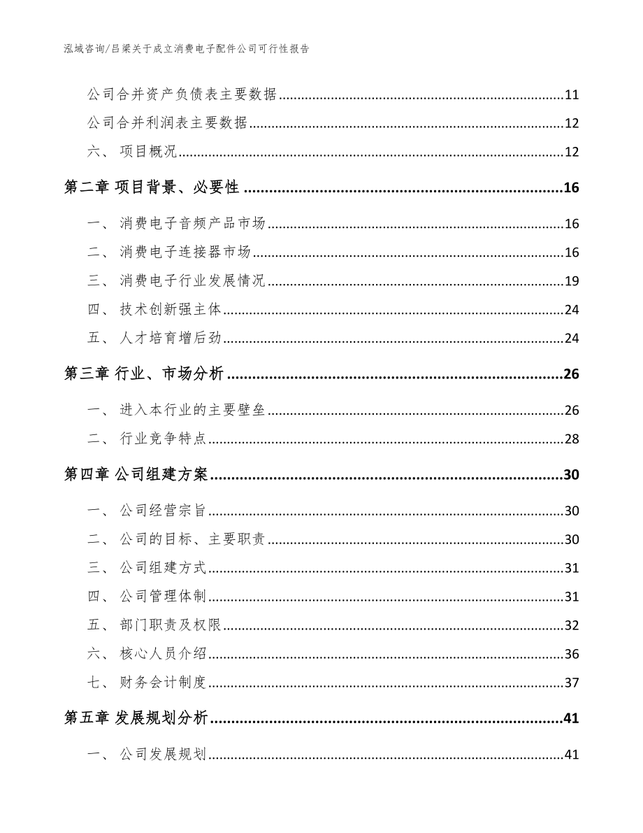 吕梁关于成立消费电子配件公司可行性报告范文_第4页