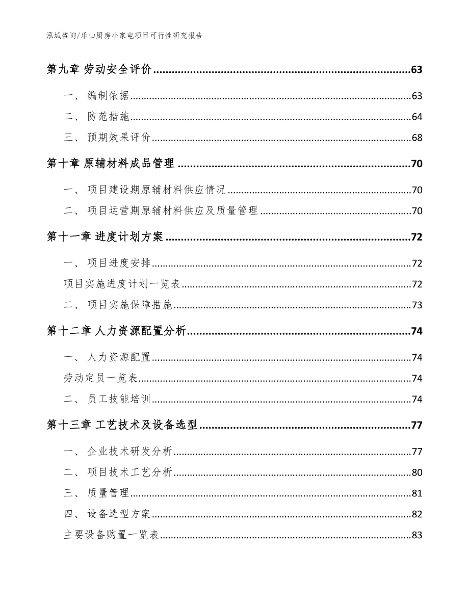 樂山廚房小家電項目可行性研究報告(參考模板)_第4頁