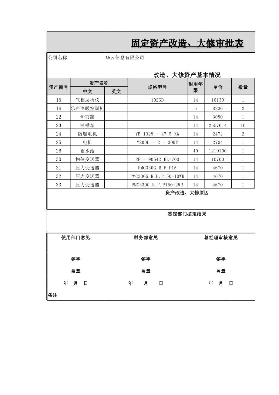 固定资产改造、大修审批表_第3页