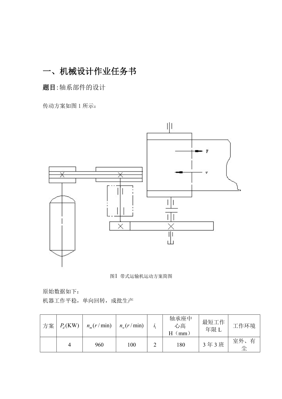 机械设计大作业轴系设计 512_第3页