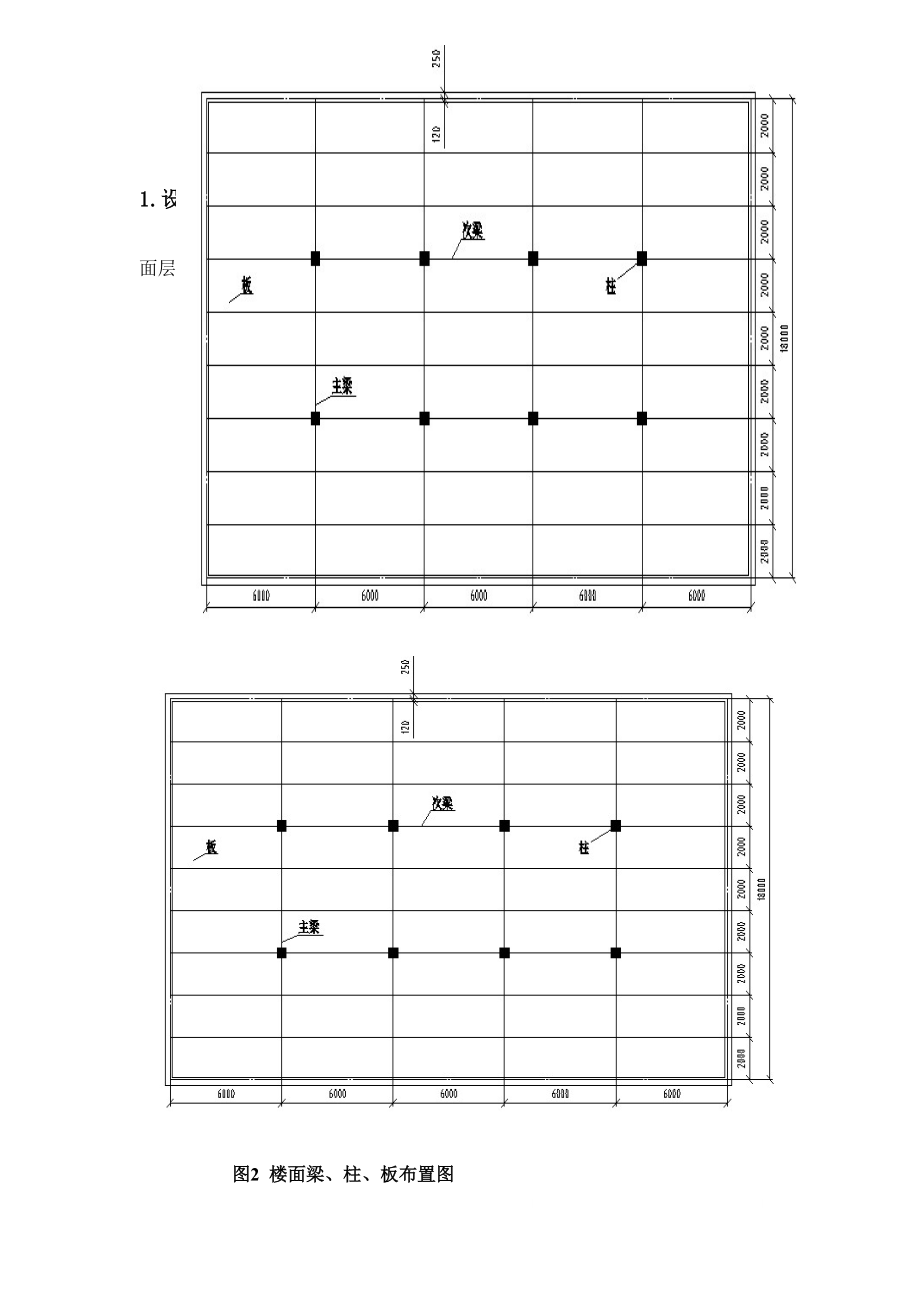 混泥土结构课程设计钢筋混凝土现浇单向板肋梁楼盖结构_第4页