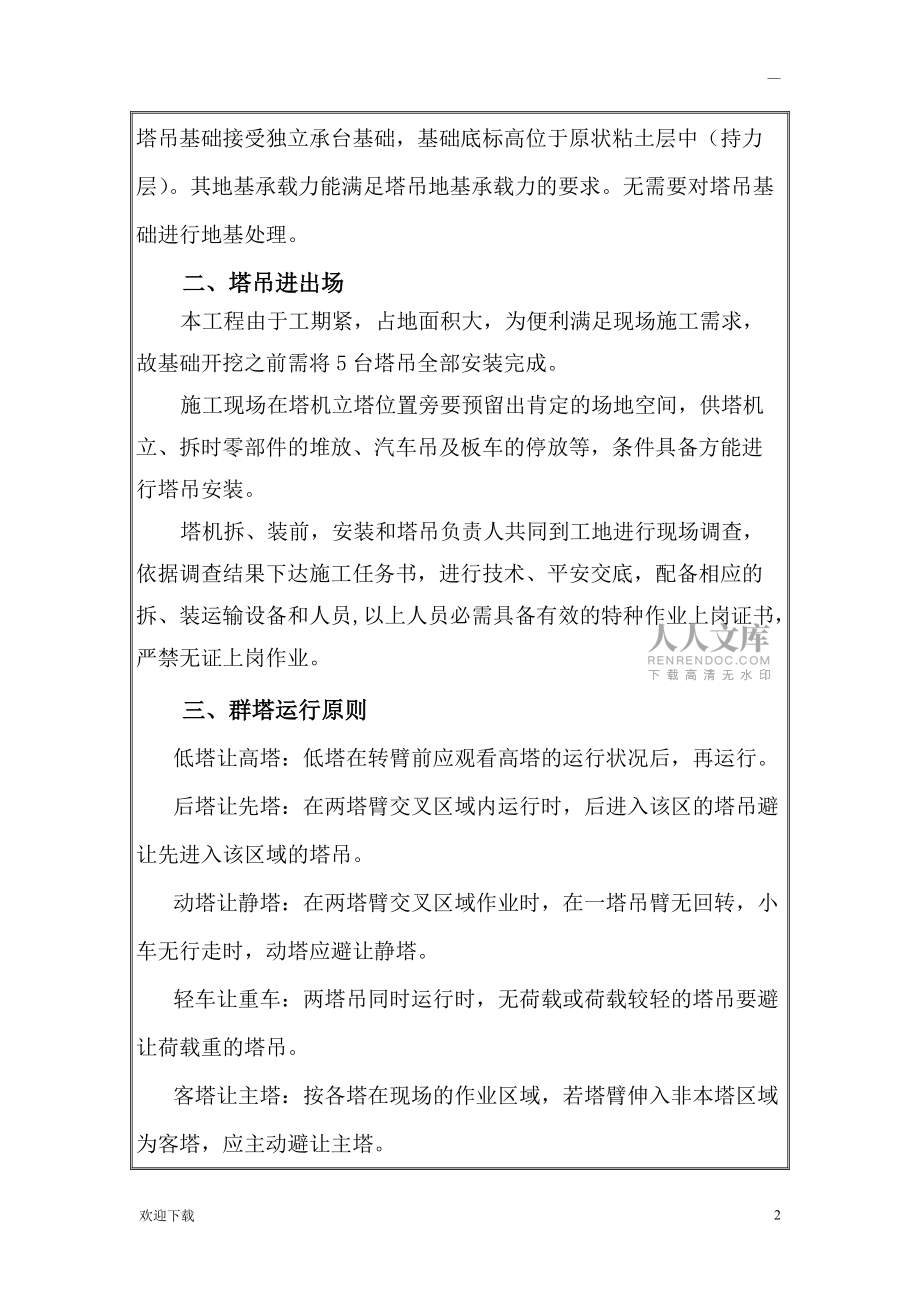 群塔作業(yè)技術(shù)交底_第2頁
