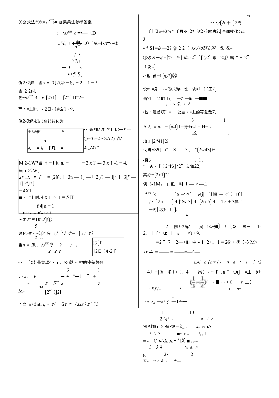 数列通项的求法①公式法②an=sn_第3页