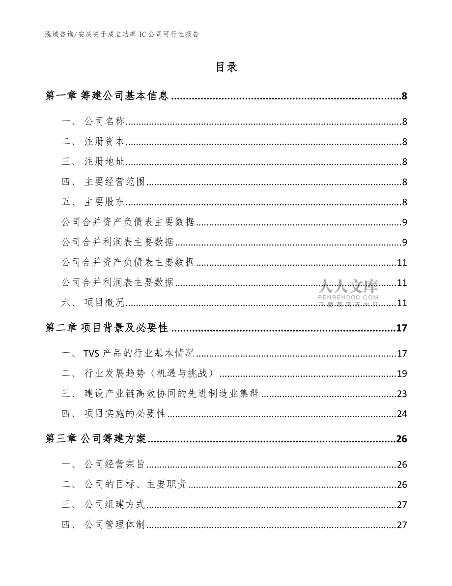 安慶關于成立功率IC公司可行性報告_范文_第2頁