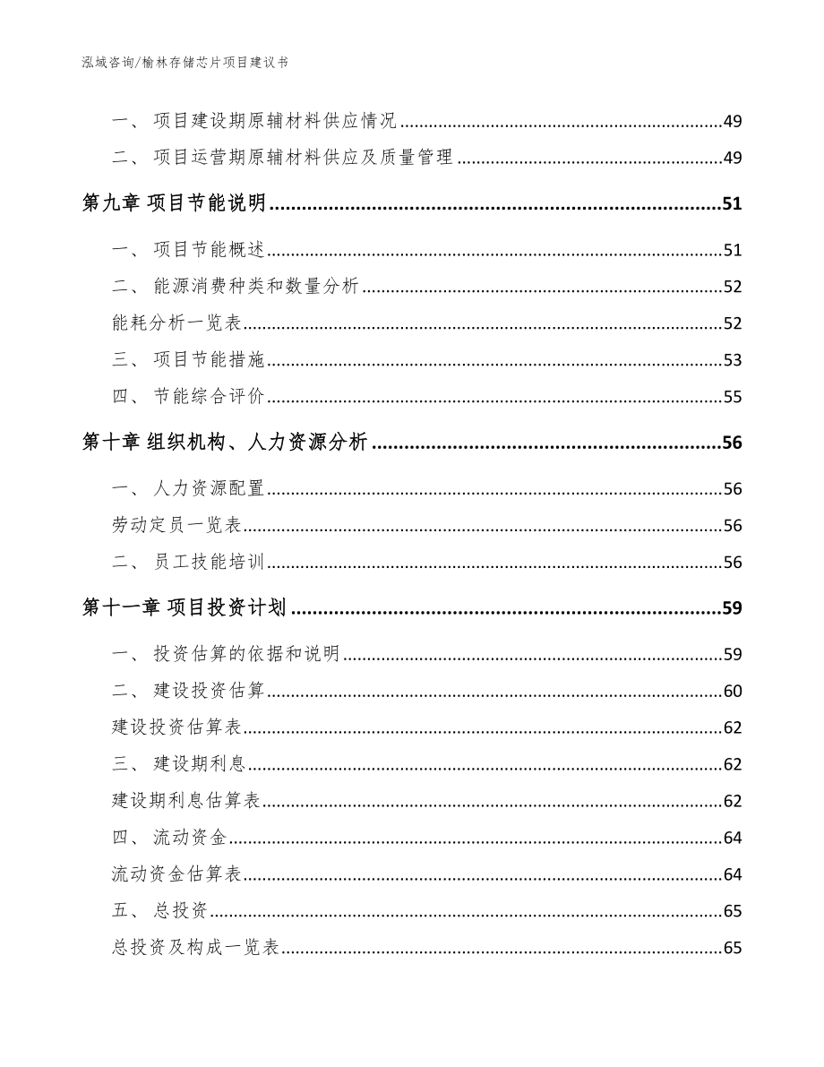 榆林存储芯片项目建议书_模板_第3页