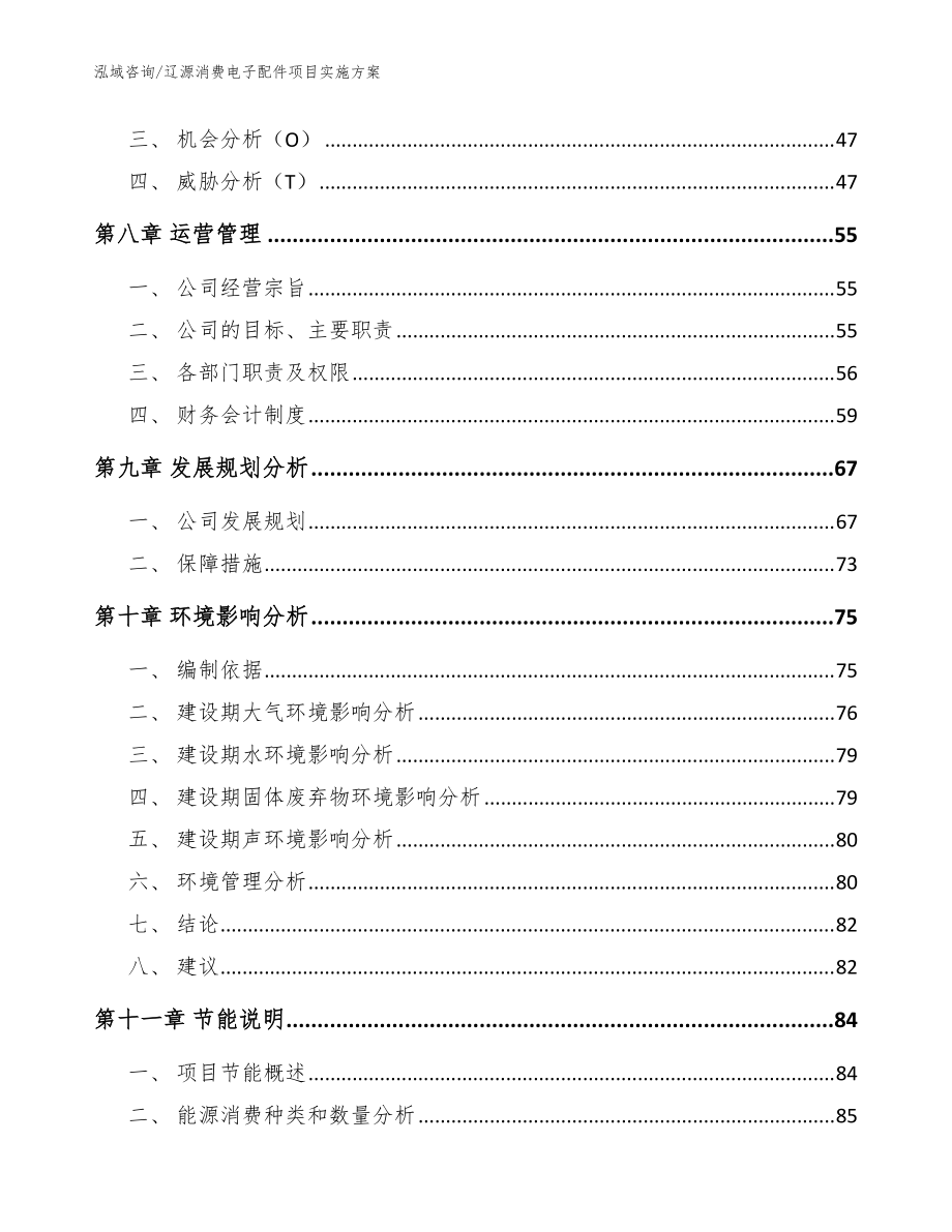 辽源消费电子配件项目实施方案_模板_第3页