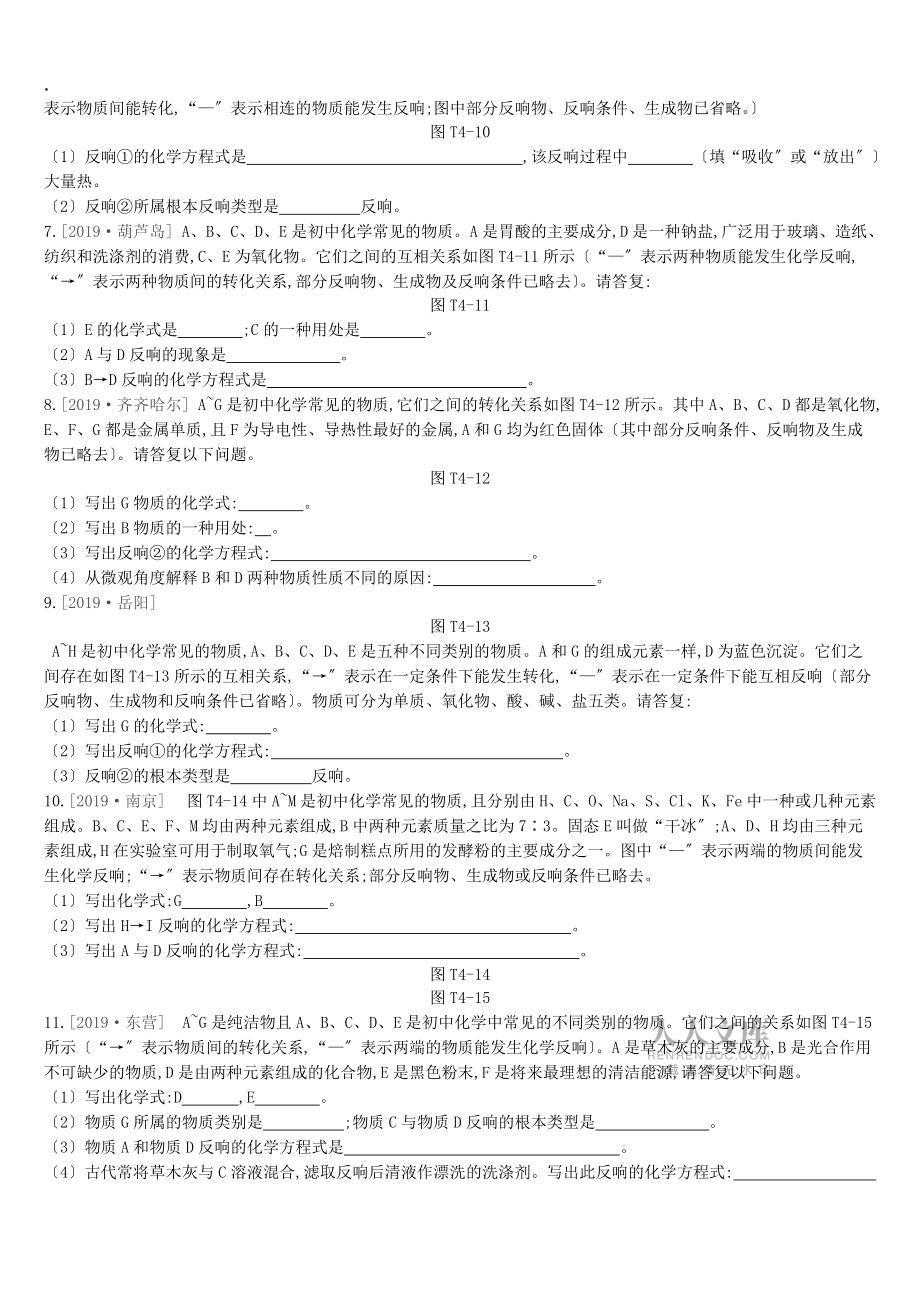 题型突破04 物质的转化与推断_第2页