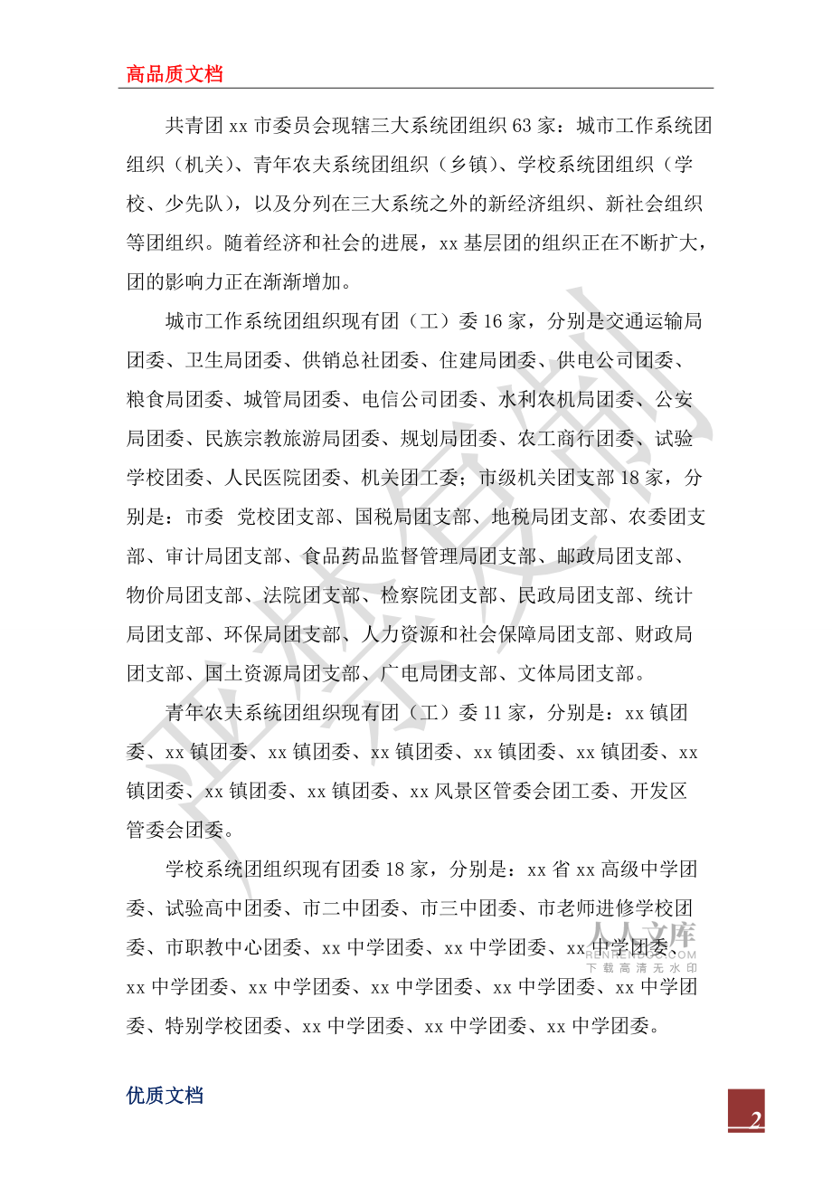 2022年团市委关于基层团组织建设情况的工作报告_第2页