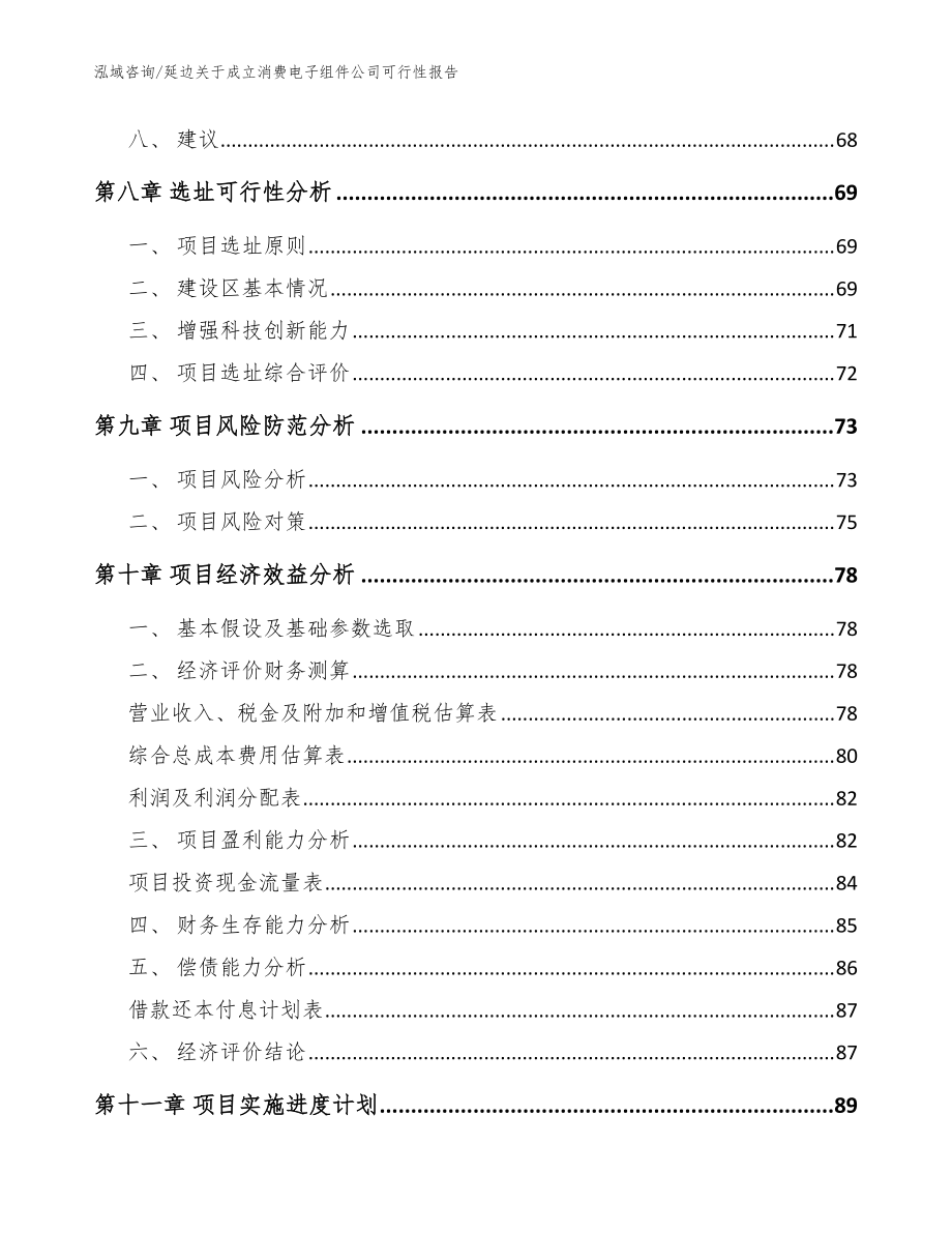 延边关于成立消费电子组件公司可行性报告【范文模板】_第4页