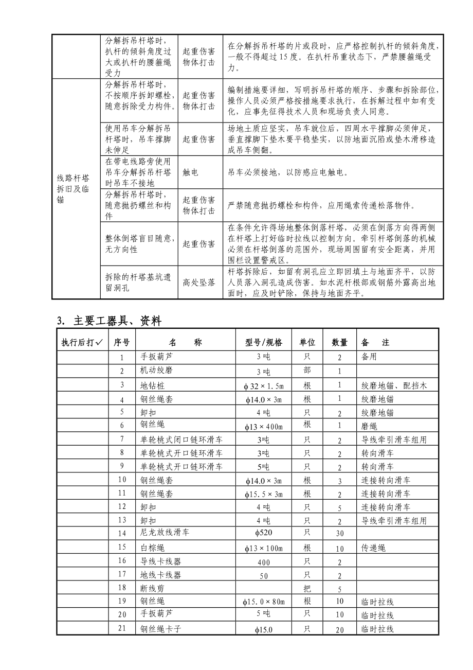 老線路拆除作業(yè)指導(dǎo)書_第5頁