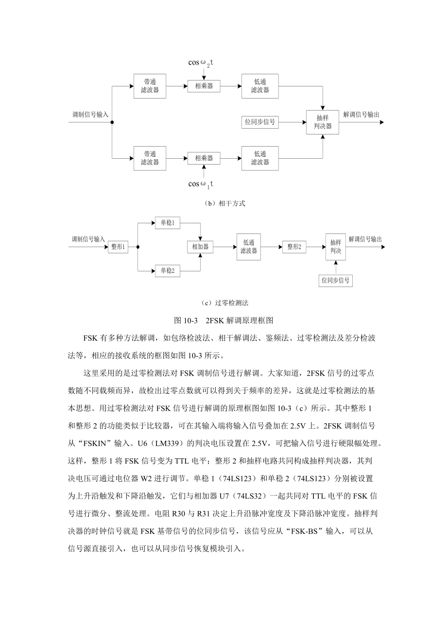 移頻鍵控FSK調制與解調實驗_第4頁