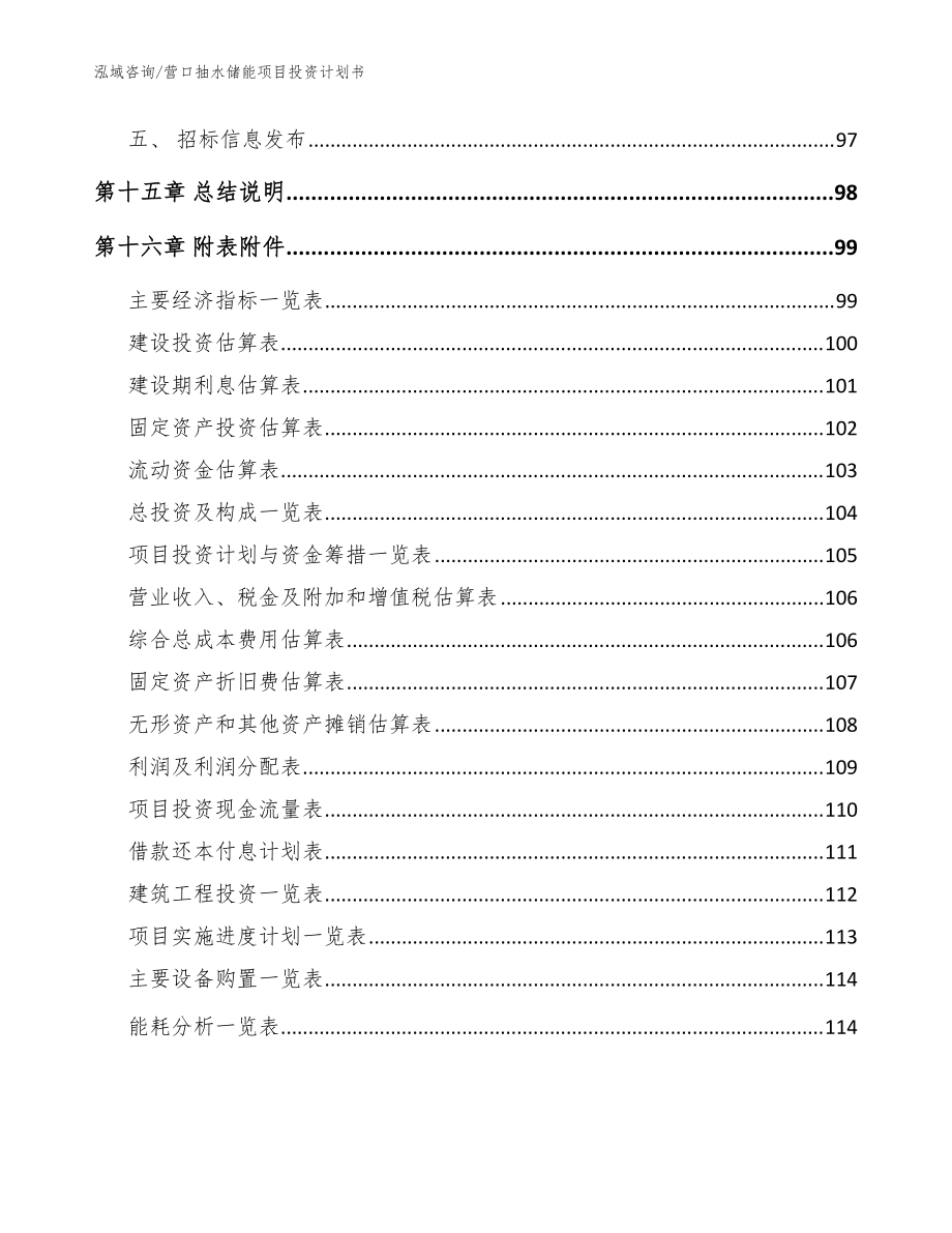 营口抽水储能项目投资计划书【模板参考】_第5页