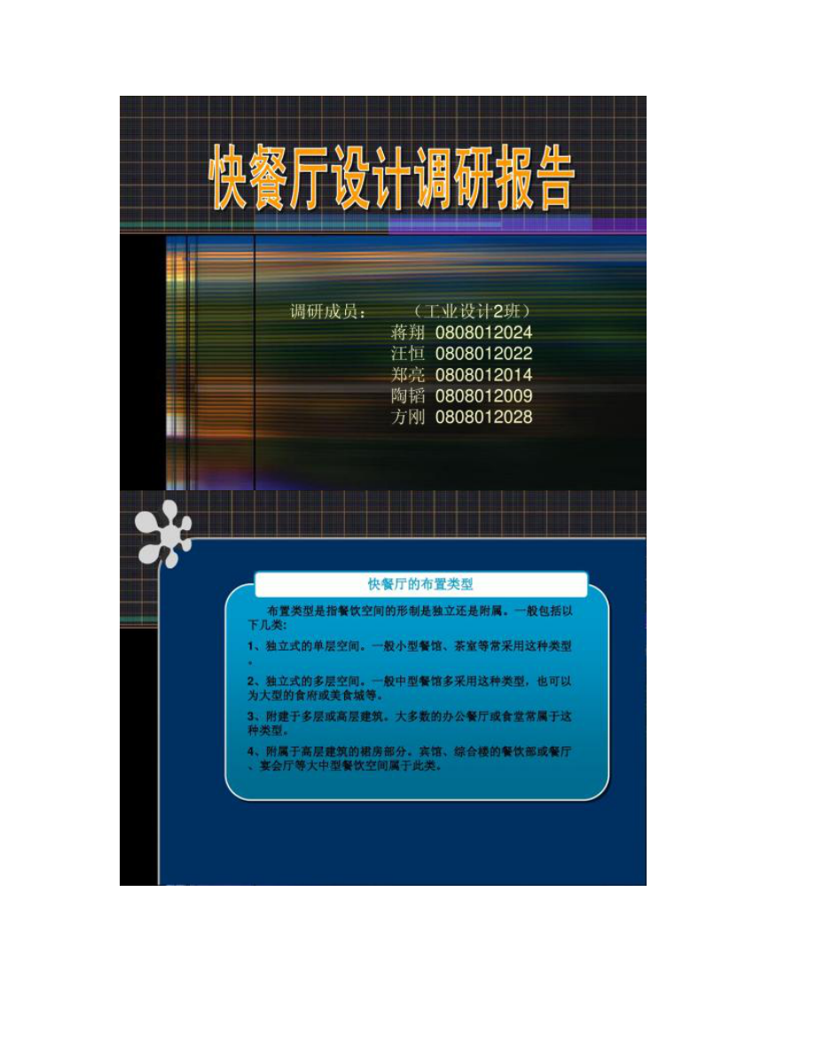 【图文】快餐厅空间设计_第1页