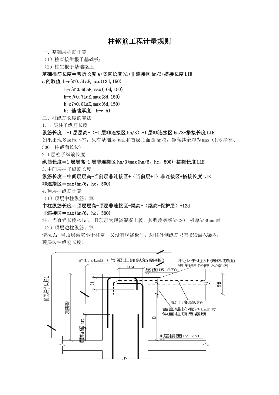 梁柱板鋼筋工程計量規則_第4頁