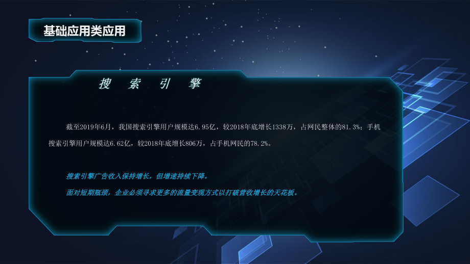 科技感互联网应用现状教育内容PPT演示_第5页
