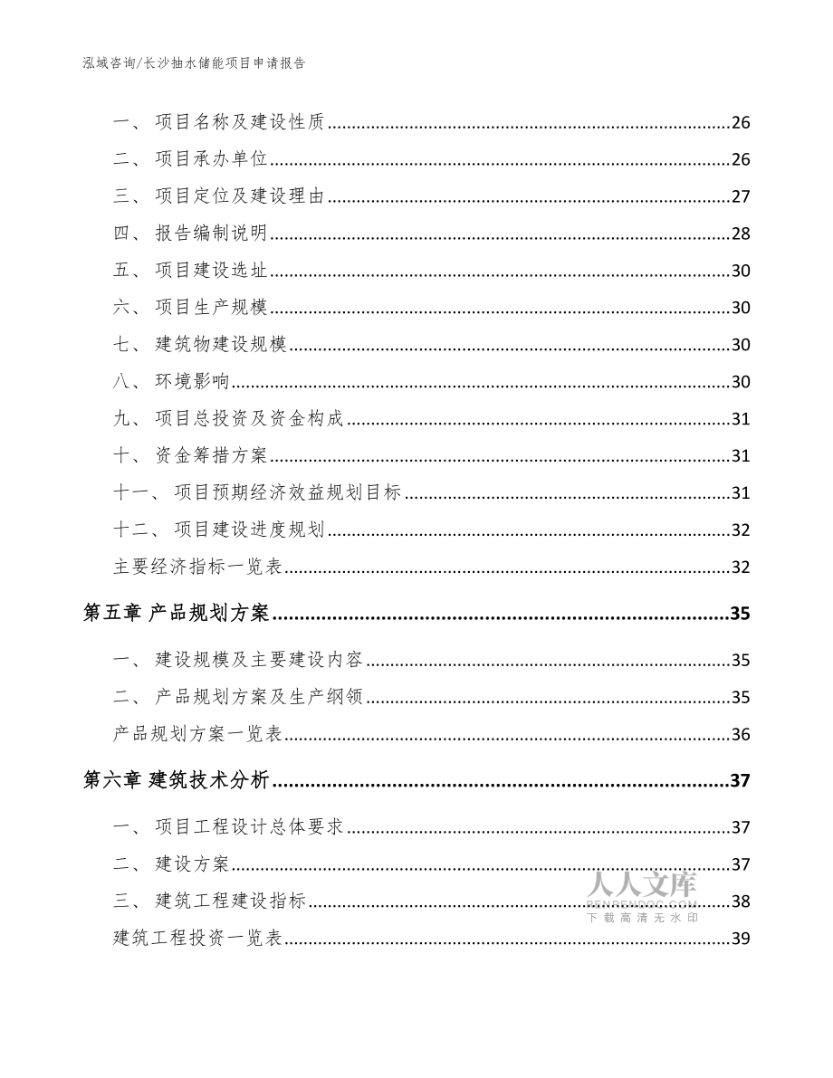 长沙抽水储能项目申请报告模板参考_第2页