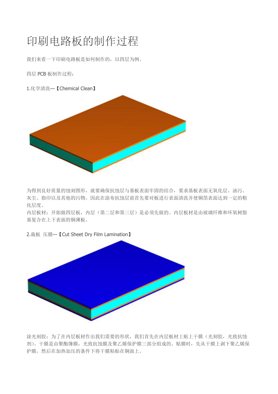 印刷电路板的制作过程_第1页