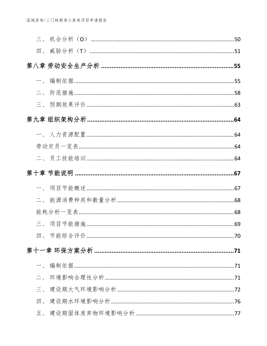 三門(mén)峽廚房小家電項(xiàng)目申請(qǐng)報(bào)告范文模板_第5頁(yè)