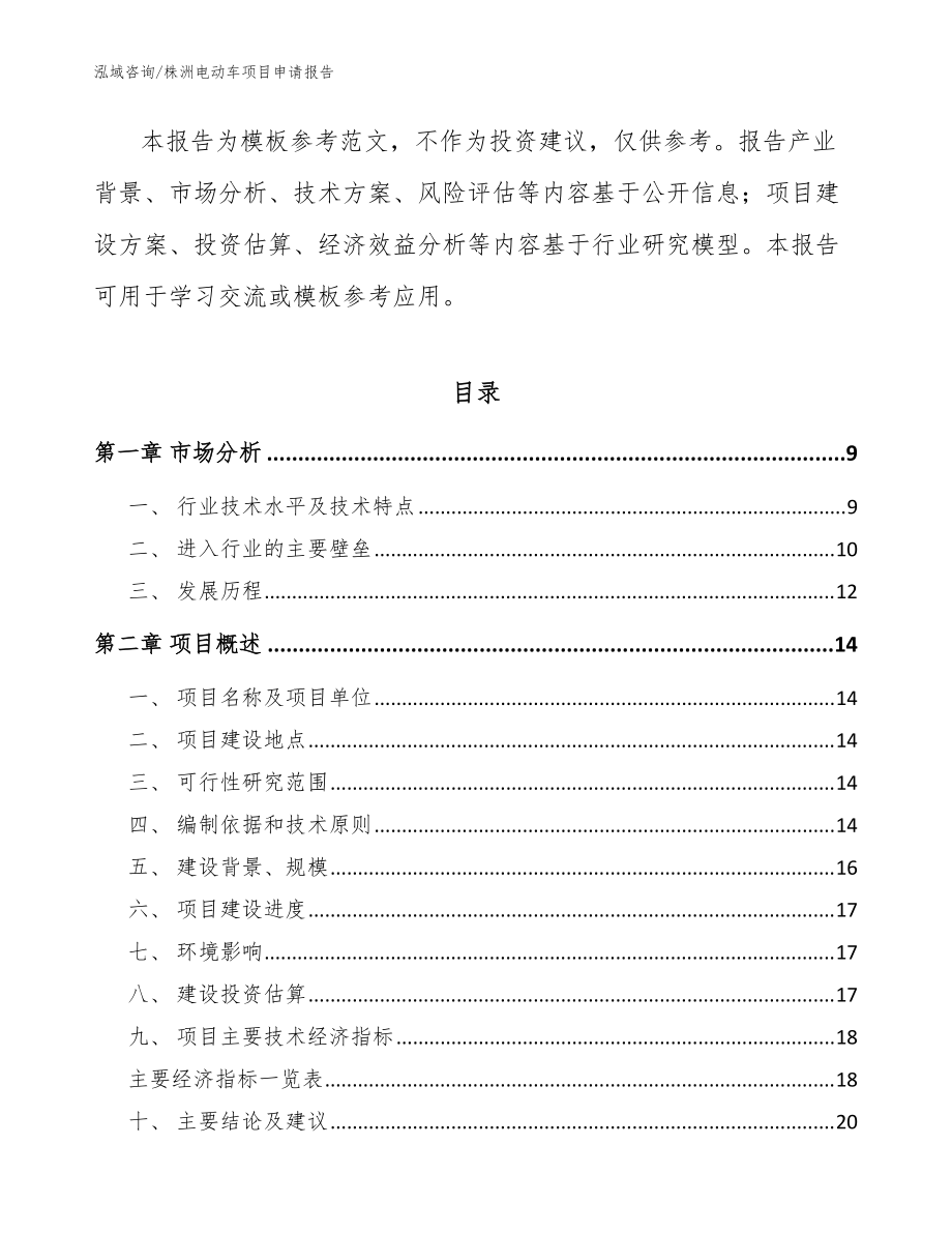 株洲电动车项目申请报告(模板范文)_第3页