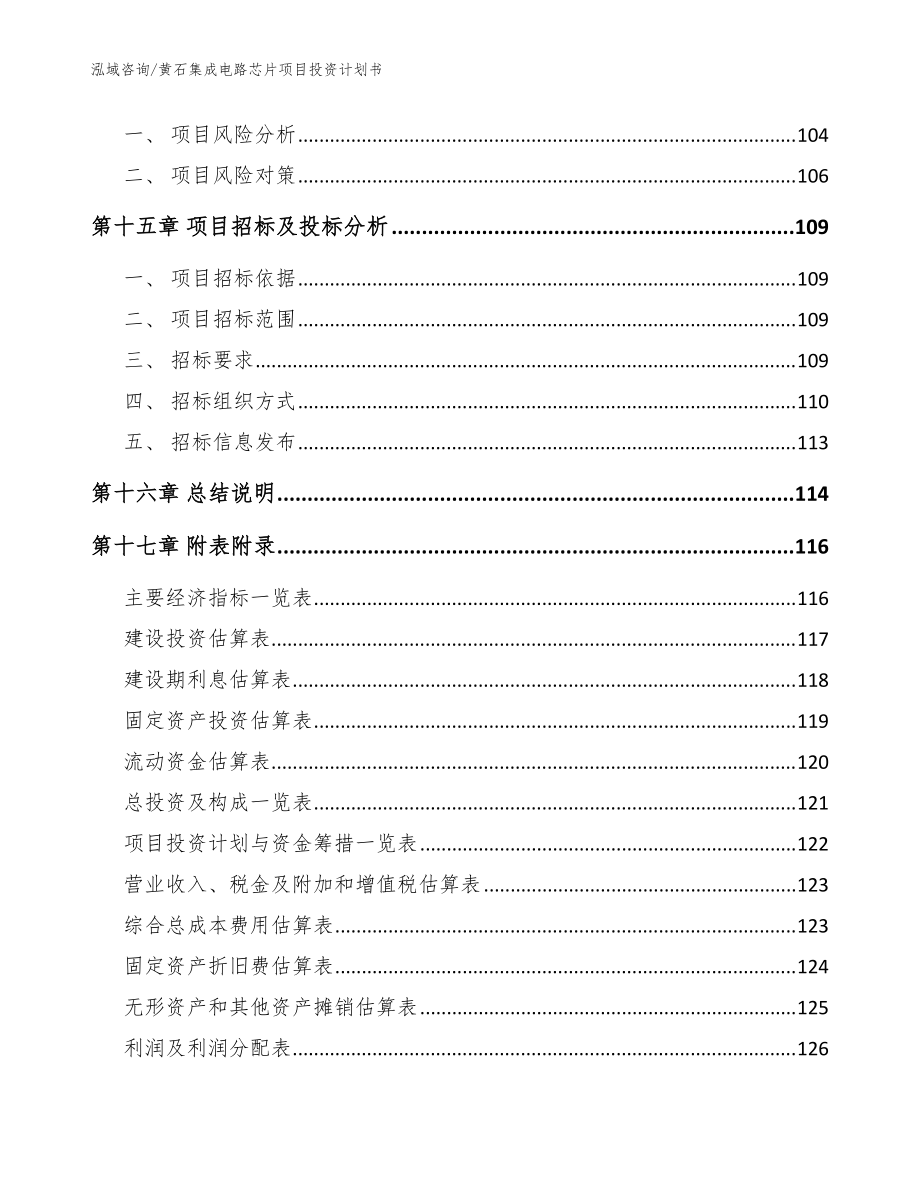 黄石集成电路芯片项目投资计划书【范文】_第5页
