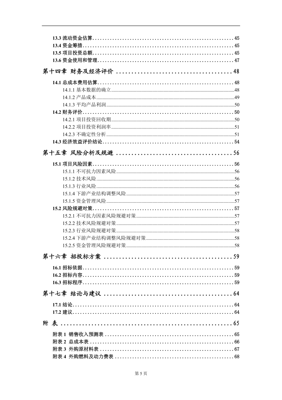 年产10200吨高档电解铜箔项目可行性研究报告模板备案审批定制_第5页