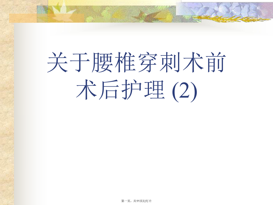 腰椎穿刺术前术后护理 (2)_第1页