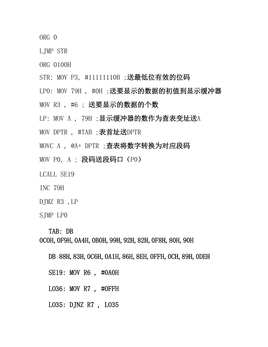 數(shù)碼管顯示程序_第3頁