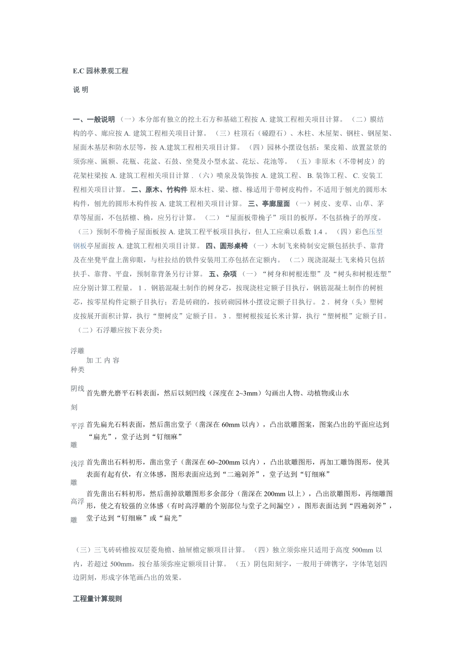 園林綠化工程清單計價定額_第4頁