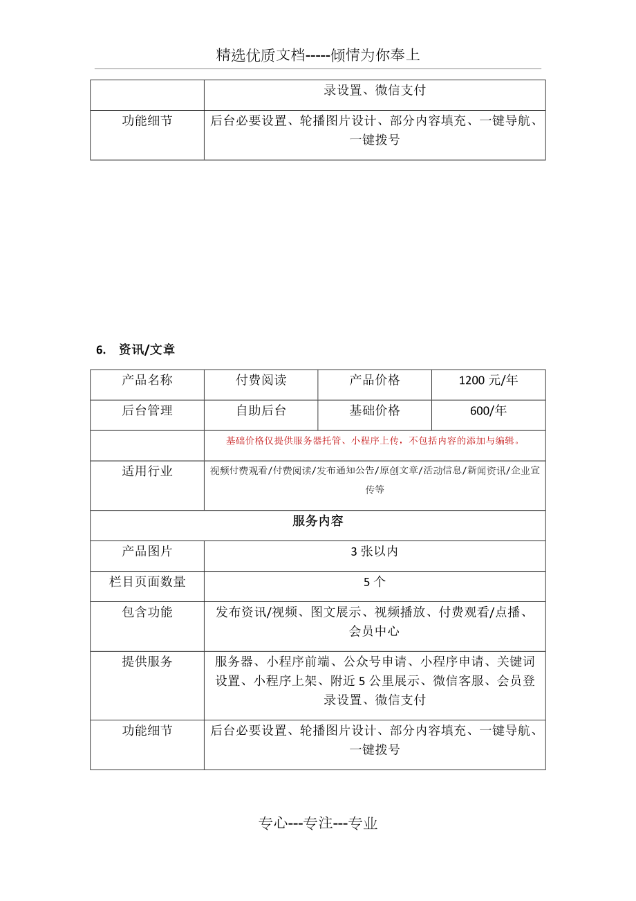 小程序报价单_第4页