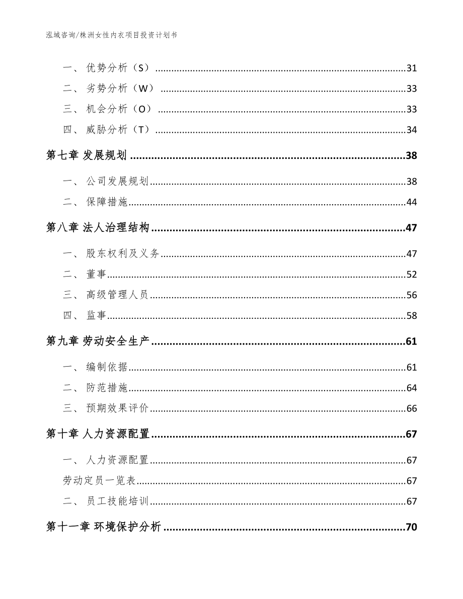 株洲女性內(nèi)衣項目投資計劃書_模板參考_第4頁