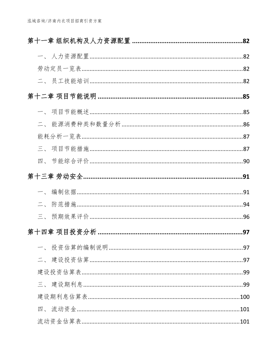 济南内衣项目招商引资方案参考模板_第5页