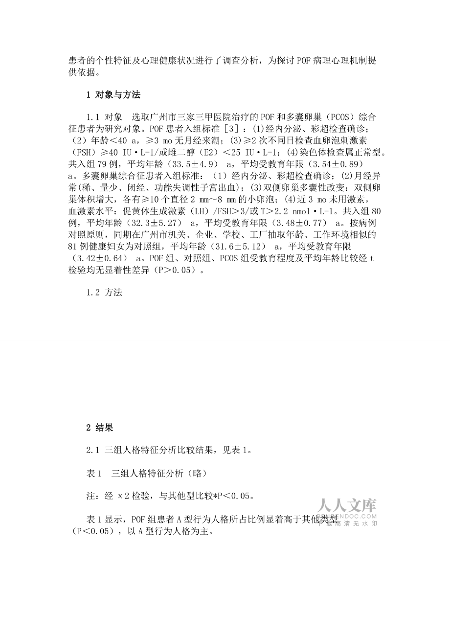 卵巢早衰患者個(gè)性特征及心理健康狀況調(diào)查_(kāi)第2頁(yè)